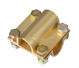 Ground Cable to Cable Cross Square Clamp, Copper material, Good electric conduction المزود