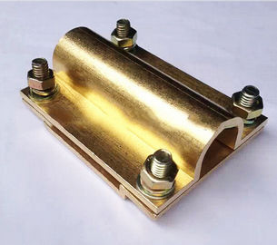 Ground Cable to Cable Cross Square Clamp, Copper material, Good electric conduction المزود