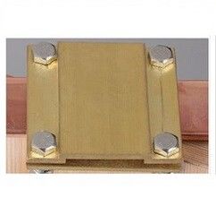 Ground Tape to Tape Cross Square Clamp, Copper material, Good electric conduction المزود
