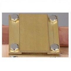 Ground Tape to Tape Cross Square Clamp, Copper material, Good electric conduction المزود